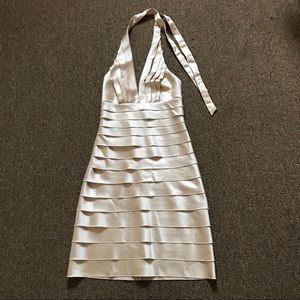 BCBG champagne dress